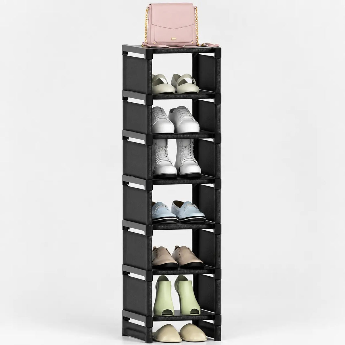 Zapatera Vertical 7 Niveles Con Cubierta + Zapatero Plegable De Regalo [ÚLTIMAS UNIDADES]