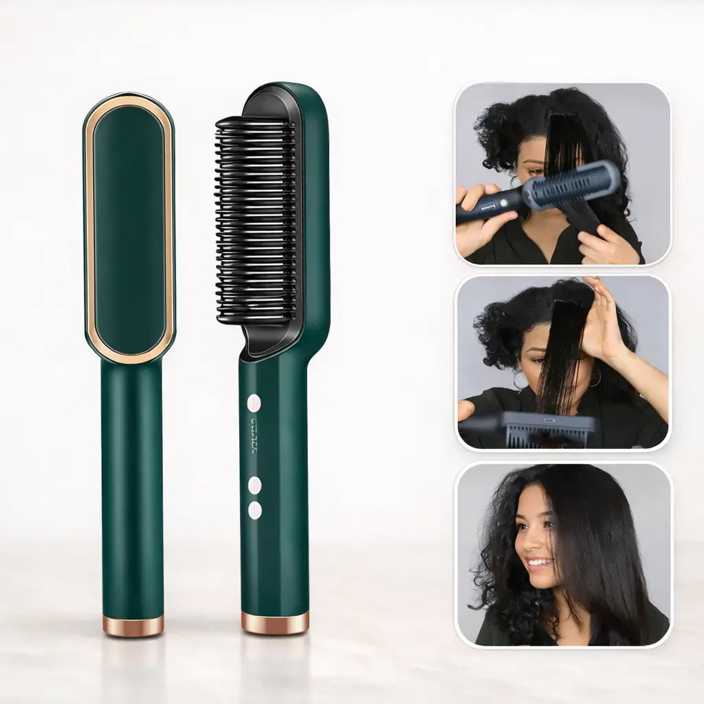 Cepillo Alisador 3 en 1 Profesional + Masajeador Facial PrimeLiss™ [ULTIMAS UNIDADES]