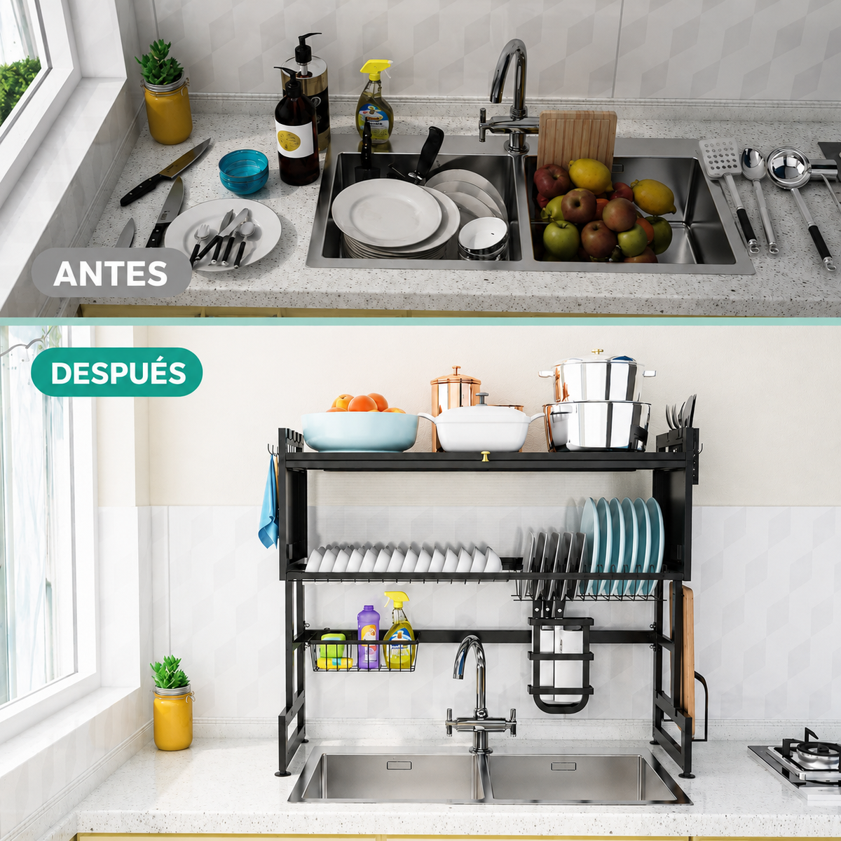 Escurridor Doble Nivel Con Puertas™ [ÚLTIMAS UNIDADES]