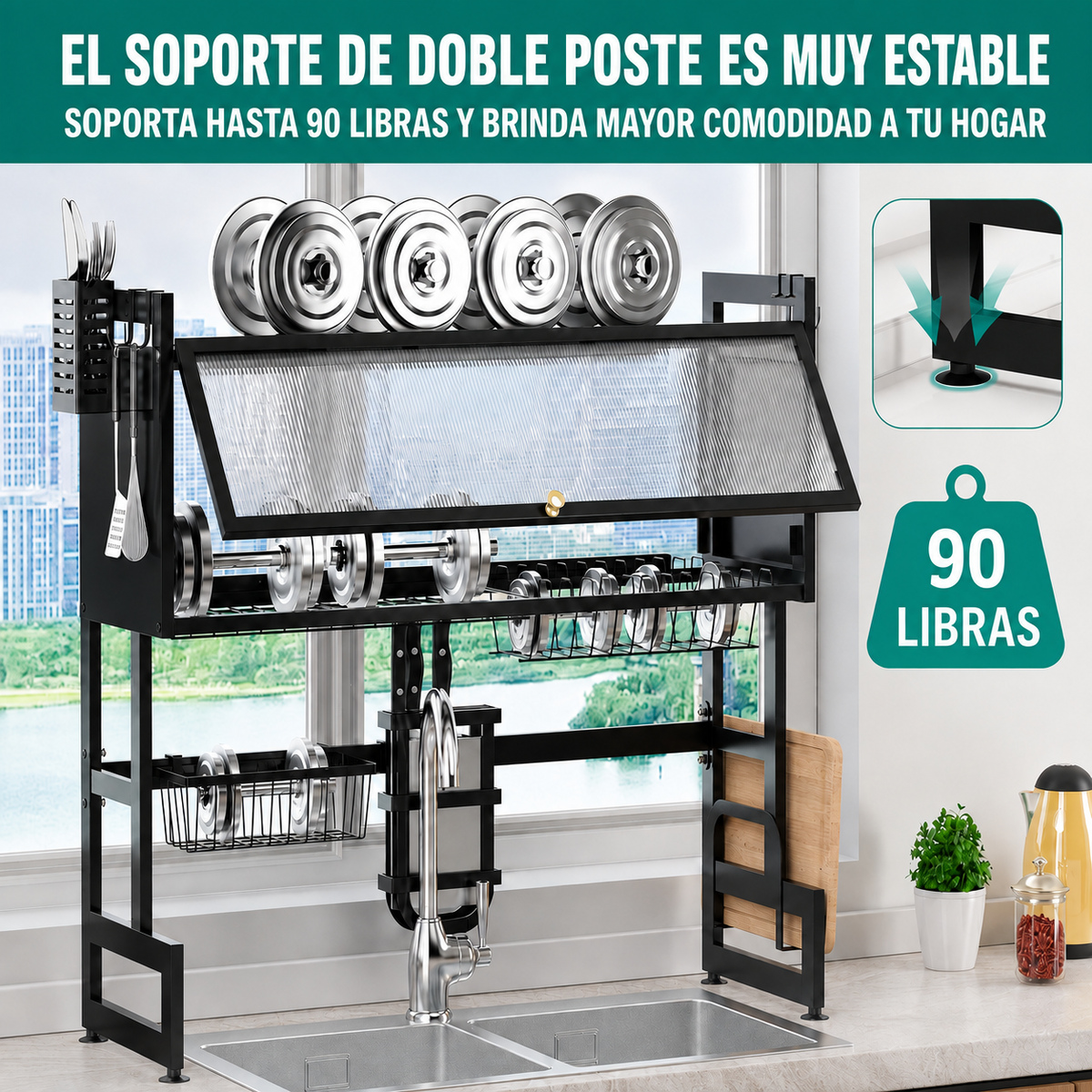Escurridor Doble Nivel Con Puertas™ [ÚLTIMAS UNIDADES]