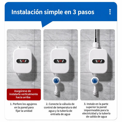 Regadera Eléctrica ThermoLux™ [AGUA CALIENTE SIN GAS]